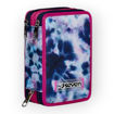 Picture of SEVEN 3 ZIP CLOUDY SHAPES PENCIL CASE (FILLED)
